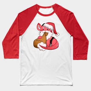 Santa Dragon Baseball T-Shirt